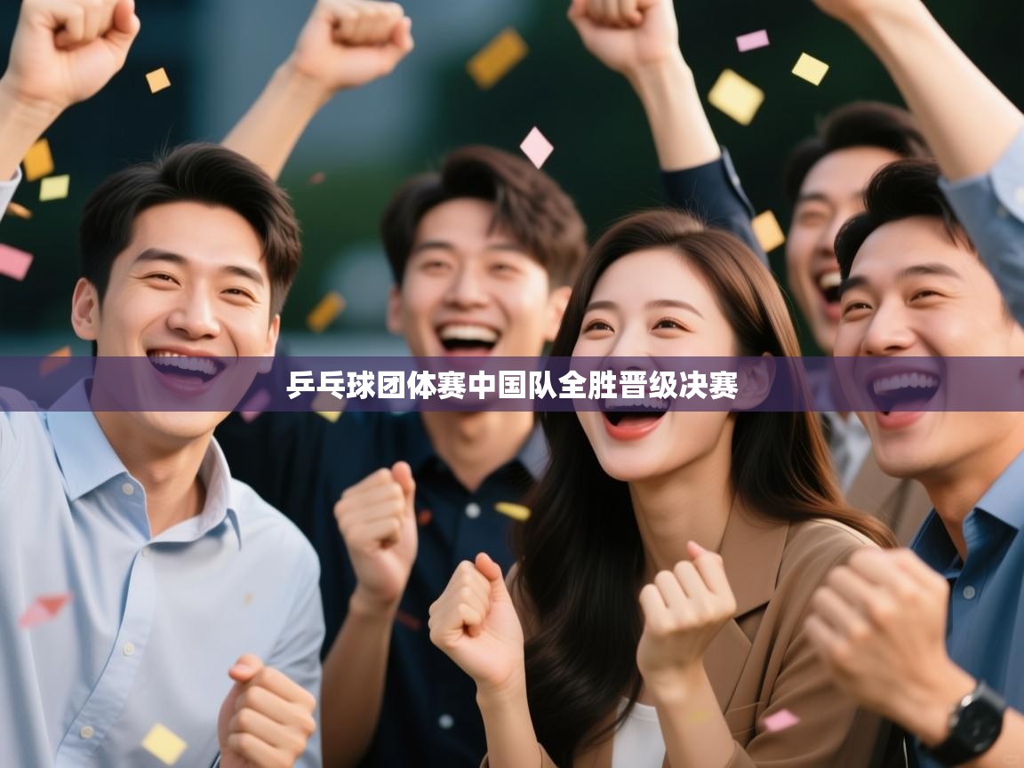 乒乓球团体赛中国队全胜晋级决赛  第1张